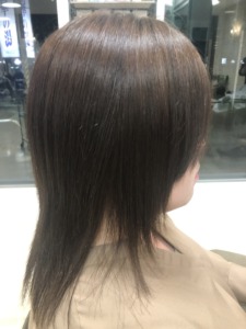 髪質改善　施術後