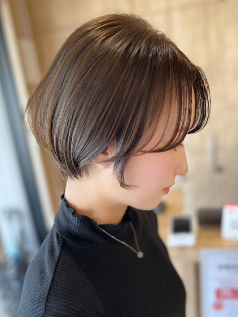 コロンと大人ショート×シースルーバング コンパクトショート