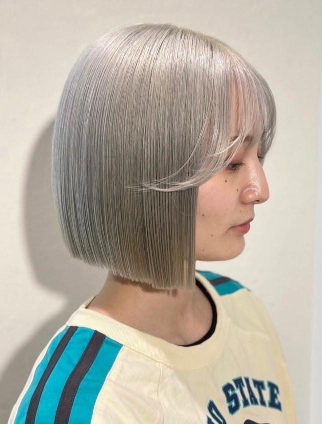 宇宙少女/ダヨンさん風 ハイトーンボブ×天使の羽バング