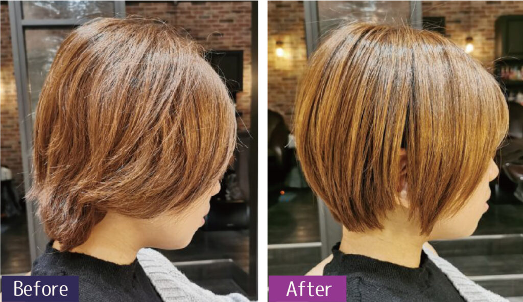 髪質改善エステうねり改善