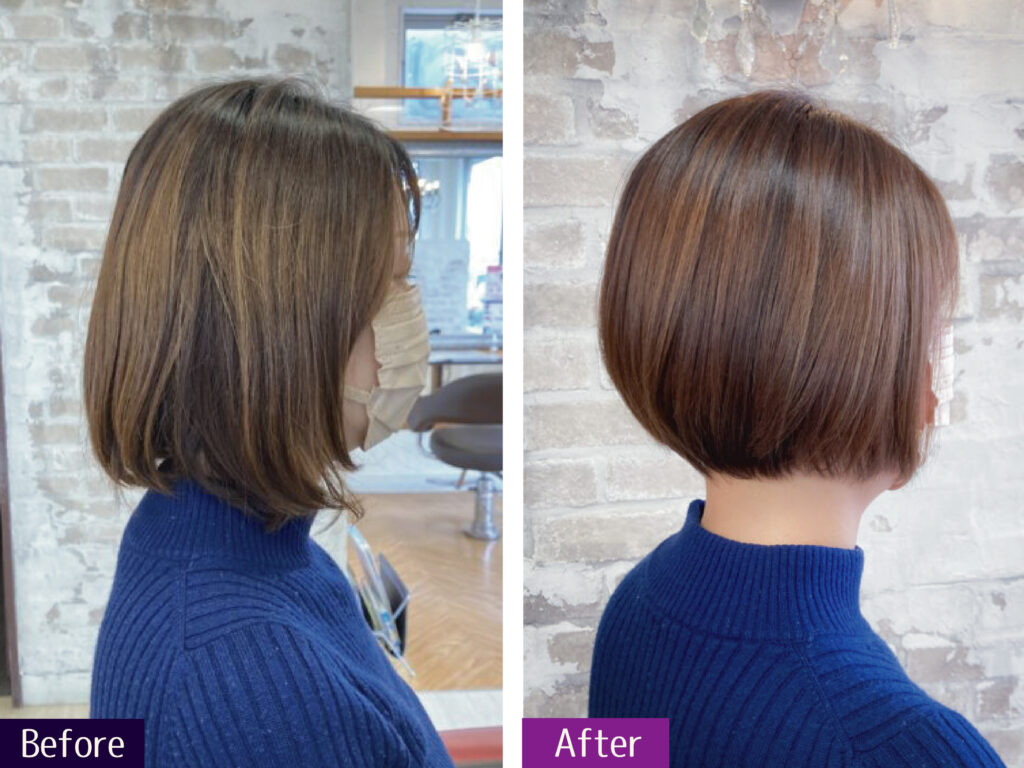 Wiz式髪質改善エステ×艶感ショートボブ