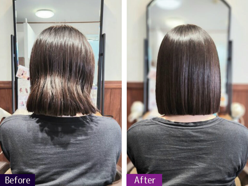 Wiz式髪質改善エステ×ぷつっと黒髪タッセルボブ