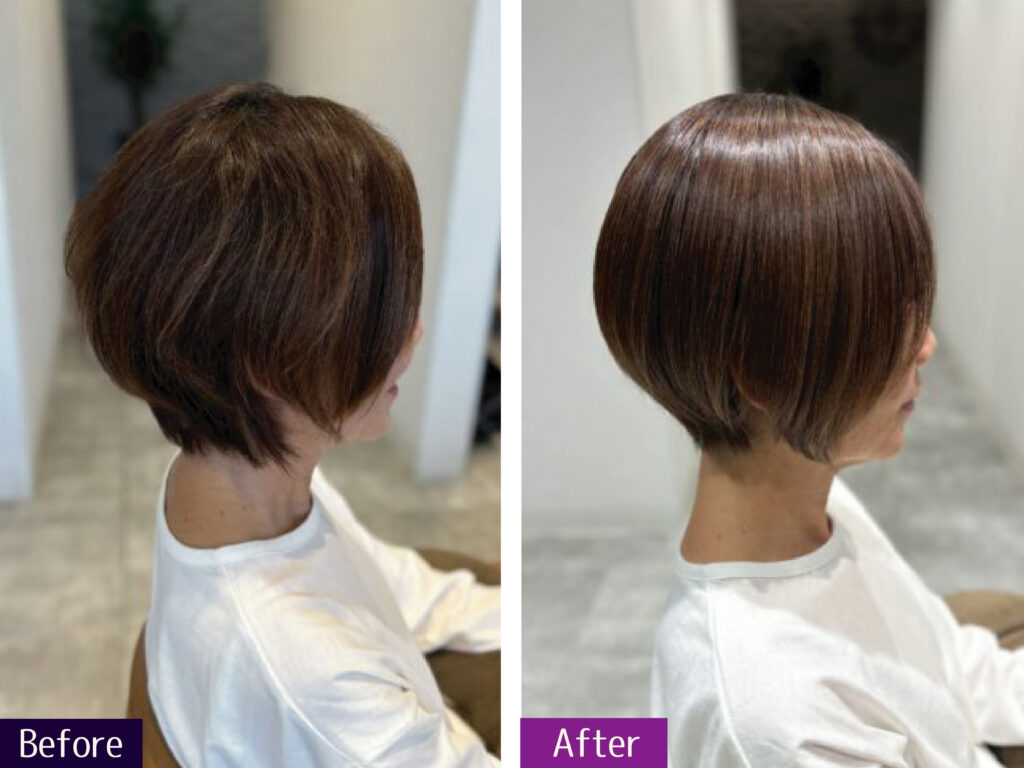 髪質改善エステ×白髪染め