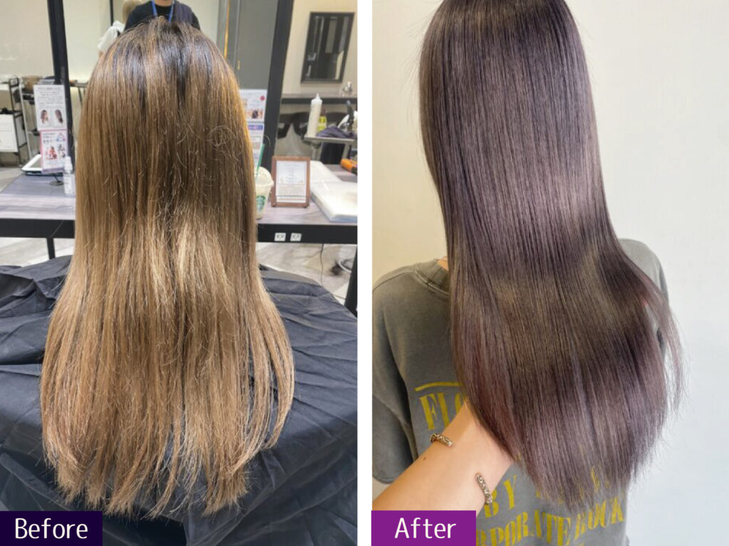 髪質改善エステ ハイブリーチ毛リタッチ