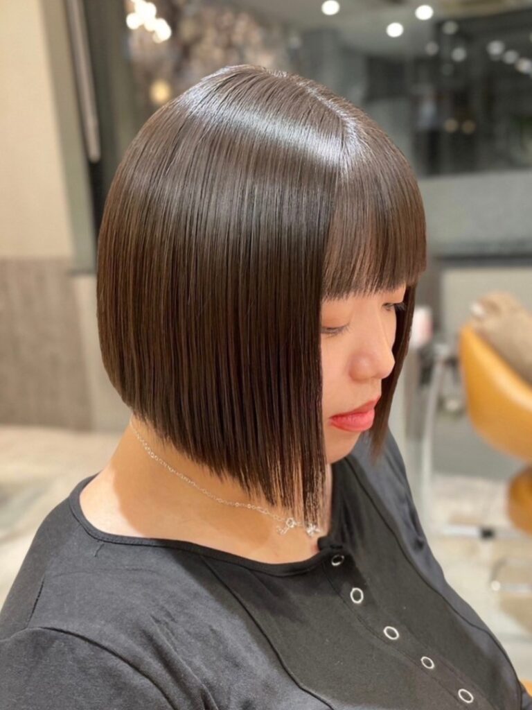美容室Wiz タッセルボブ×縮毛矯正
