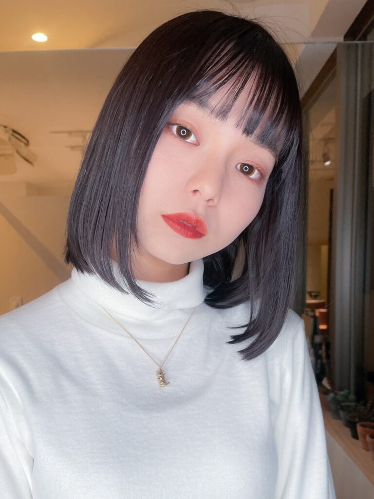 美容室Wiz 前髪ありタッセルボブ