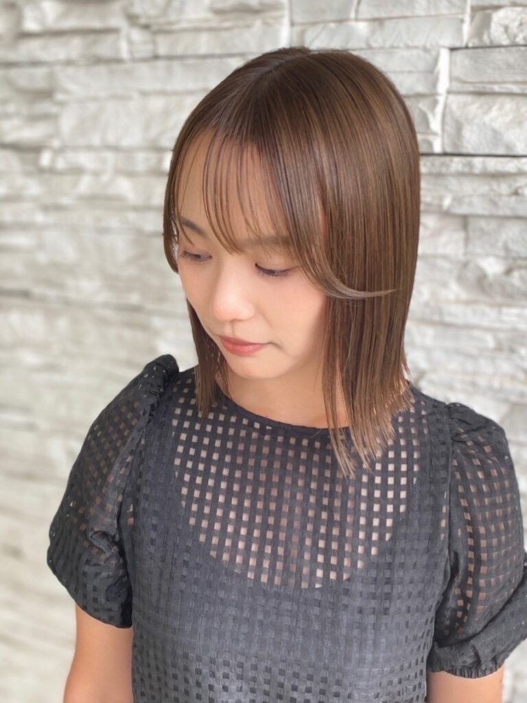 美容室Wiz 長めタッセルボブ×顔周りレイヤー