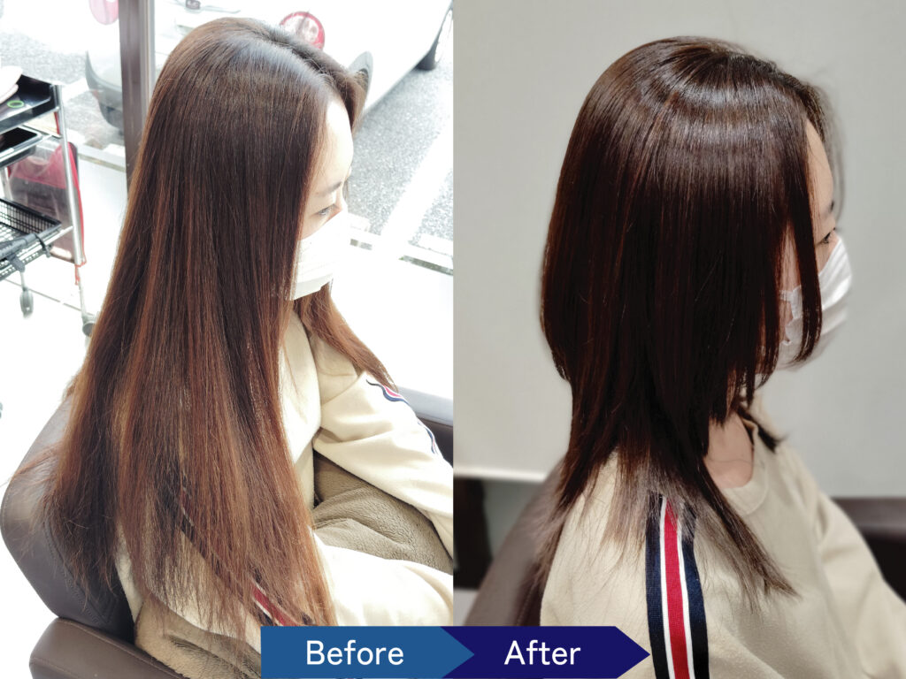 千葉 美容室Wiz 今人気の【縮毛矯正メニュー】総まとめ　長さ別トレンドスタイル フェイスレイヤー　ミディアムウルフ