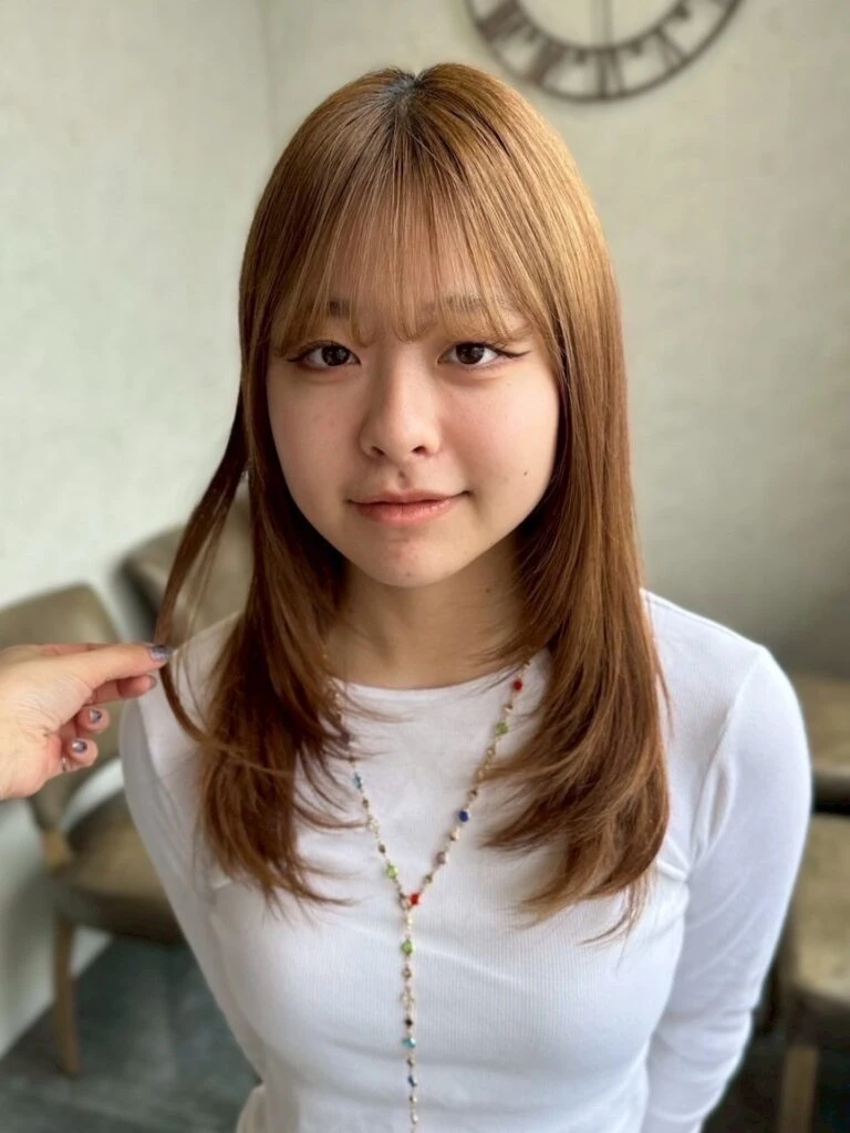 【2025年夏ヘアカラー】透明感×柔らかさが鍵！最新トレンド完全ガイド オレンジベージュ