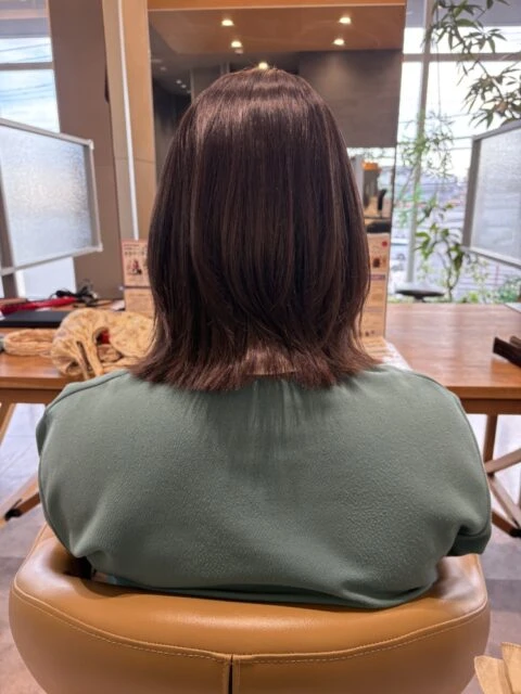 縮毛矯正くびれレイヤーボブ