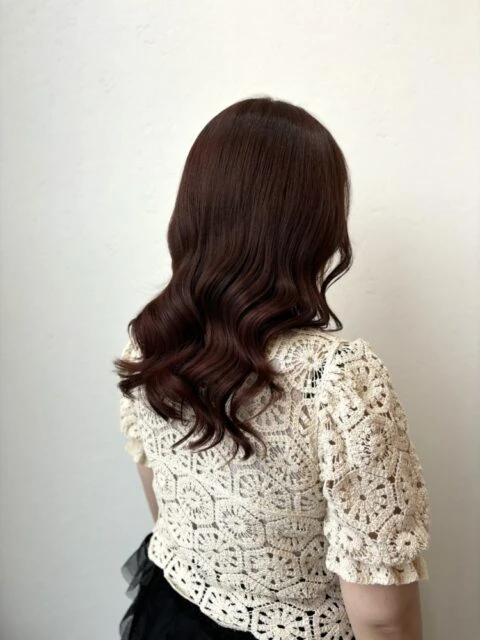 暖色カラー×ピンクブラウン！透明感重視の艶髪に♪