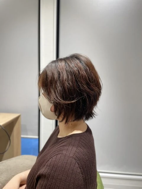 ボブのゆるふわパーマで朝ラク時短！自然なニュアンスパーマスタイル