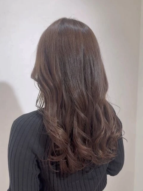 マロンベージュ｜縮毛矯正でも暗くなりにくいベージュカラー