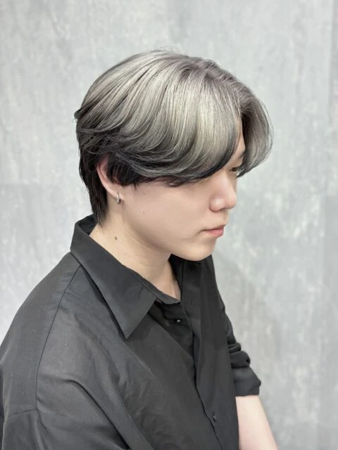 センターパート×エンドカラー