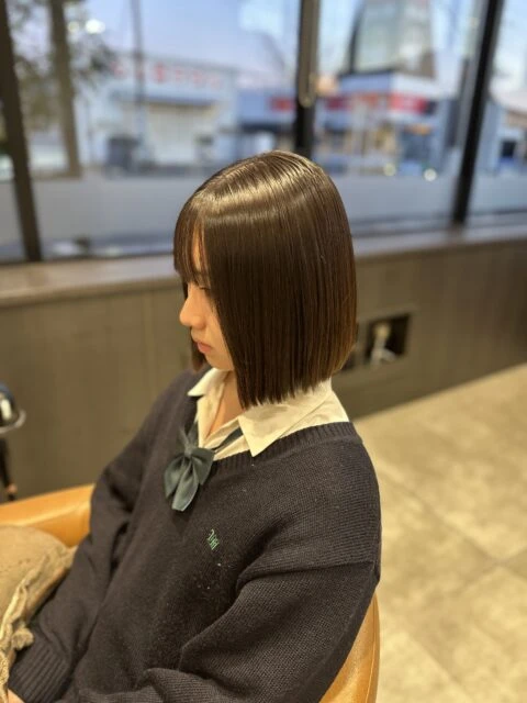 ぷつっとボブで朝のセットが楽に！時短×上品なツヤ髪に