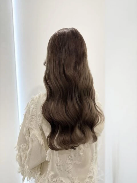 ダブルカラー×ブラウンベージュ大人っぽい艶カラー