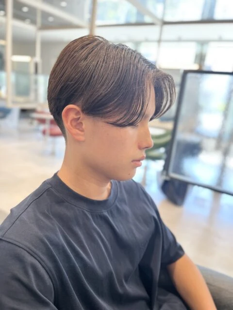 メンズセンターパート×毛量調整！パーマを活かした大人カジュアルヘア