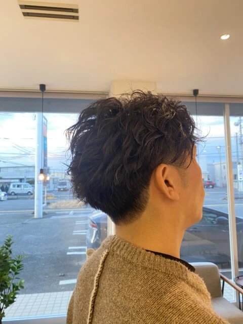 ショートグランジパーマ