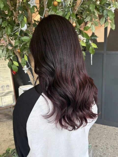 チェリーレッド艶カラー