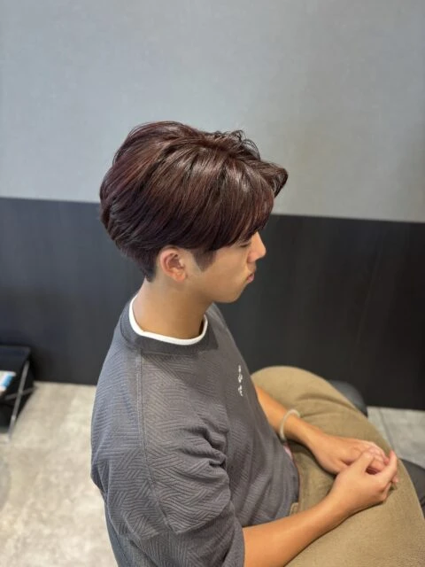 ダメージレスで叶えるブリーチなしワインレッドカラー