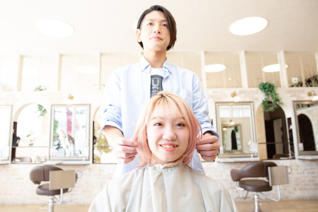 千葉県の美容室Wiz インターンシップ 施術体験