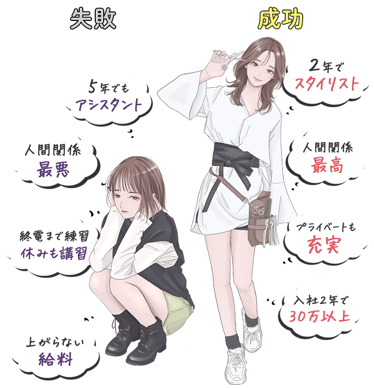 美容学生必見！！親や先生も知らない失敗しない就職先の選び方