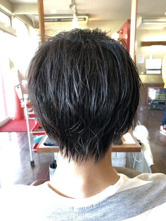 アップバングメンズパーマ 美容室wiz 美容院 ヘアサロン