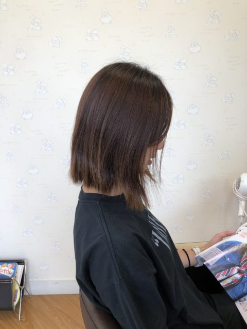 毛量多めでも 切りっぱなしボブ 美容室wiz 美容院 ヘアサロン