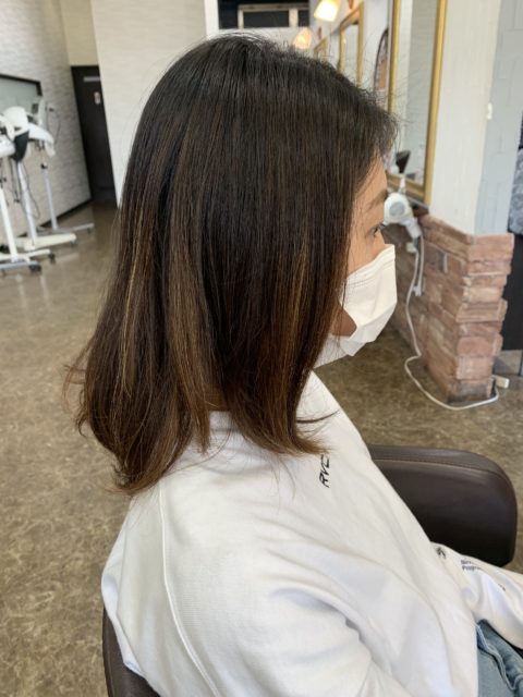 外国人風モカグレージュハイライト 美容室wiz 美容院 ヘアサロン