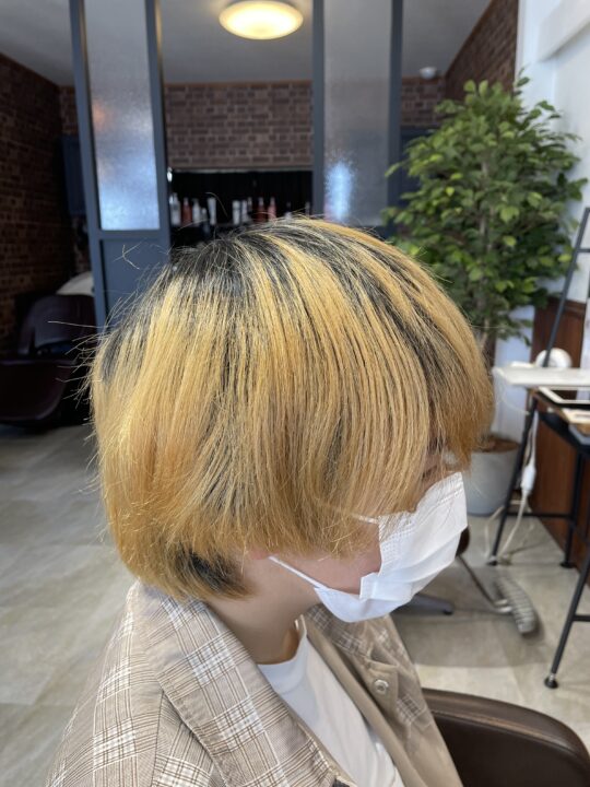 メンズ ミルクティーベージュ 美容室wiz 美容院 ヘアサロン