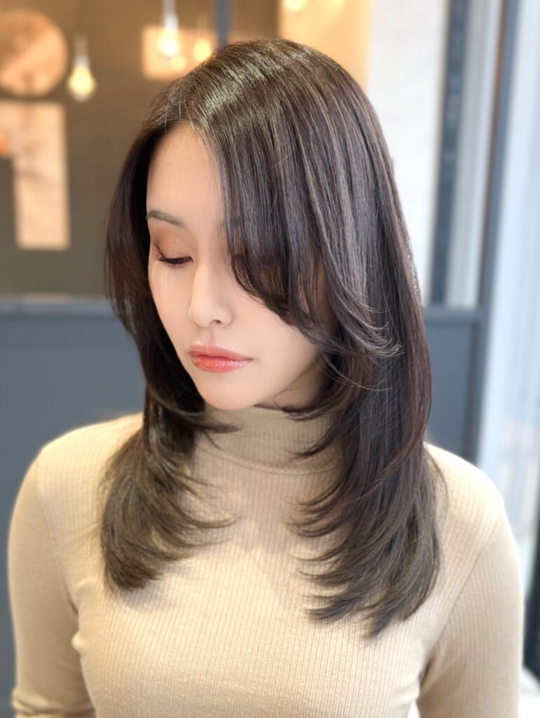 美容室Wiz ハッシュカット完全解説！ 韓国風レイヤーで垢抜ける　前髪なし